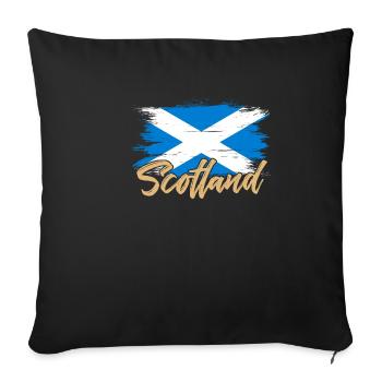 Écosse - Housse de coussin décorative 45 x 45 cm - noir - Devant