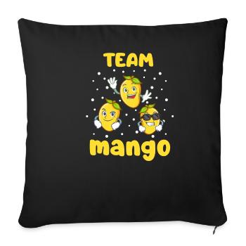 Mango - Sofakissenbezug 45 x 45 cm - Schwarz - Vorne