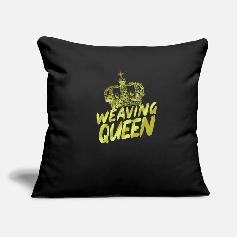 Weben Webstuhl Nähen Garn Geschenkidee Sofakissenbezug 45 x 45 cm