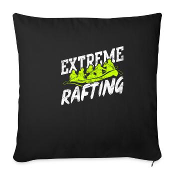 Rafting Floss - Sofa pillowcase 17,3'' x 17,3'' (45 x 45 cm) - black - Front