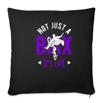 BMX - Sofa pillowcase 17,3'' x 17,3'' (45 x 45 cm) - black - Front