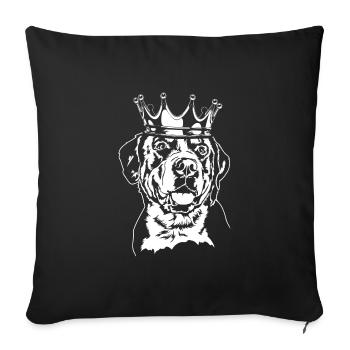 Grand chien de montagne suisse Krone Dogs Wilsigns - Housse de coussin décorative 45 x 45 cm - noir - Devant