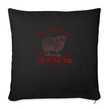 Il a quitté les années 99 pour me trouver Jésus chrétien - Housse de coussin décorative 45 x 45 cm - noir - Devant