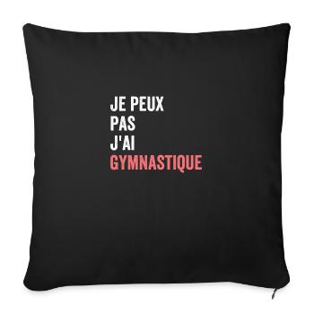 Ich kann keine Rhythmische Sportgymnastik haben - Sofakissenbezug 45 x 45 cm - Schwarz - Vorne