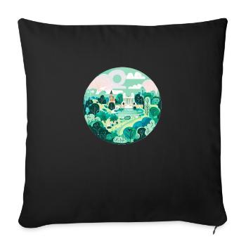 Hyde Park Londres - Housse de coussin décorative 45 x 45 cm - noir - Devant