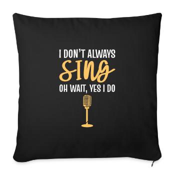 Theatre Acting Actor Actress - Sofa pillowcase 17,3'' x 17,3'' (45 x 45 cm) - black - Front