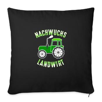 Nachwuchs Landwirt - Sofakissenbezug 45 x 45 cm - Schwarz - Vorne