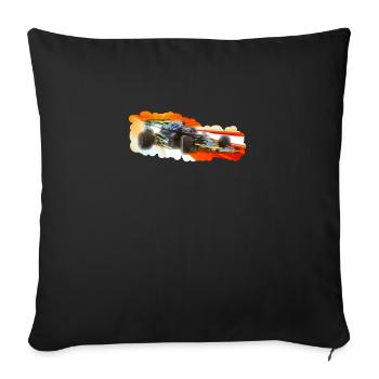 Race Car - Sofa pillowcase 17,3'' x 17,3'' (45 x 45 cm) - black - Front
