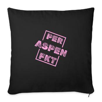 Einzigartig Aspen - Sofakissenbezug 45 x 45 cm - Schwarz - Vorne