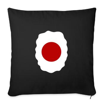 Japan Flag Used Look Nihon Japanese Flag - Sofa pillowcase 17,3'' x 17,3'' (45 x 45 cm) - black - Front