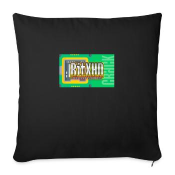 BitCoin X HDwallet Privatekey Cracker - Housse de coussin décorative 45 x 45 cm - noir - Devant