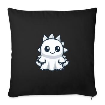 Dinosaur Stegosaurus Halloween Ghost - Sofa pillowcase 17,3'' x 17,3'' (45 x 45 cm) - black - Front