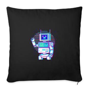 Je ne suis pas un robot - Housse de coussin décorative 45 x 45 cm - noir - Devant
