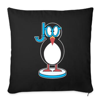 Papageitaucher Puffin Papageientaucher Schnorchel - Sofakissenbezug 45 x 45 cm - Schwarz - Vorne