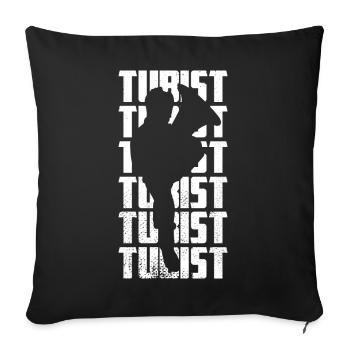 Tubist - Sofa pillowcase 17,3'' x 17,3'' (45 x 45 cm) - black - Front