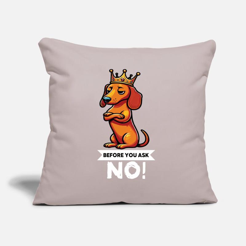 Avant de demander teckel propriétaire teckel teckel propriétaire teckel Housse de coussin décorative 45 x 45 cm