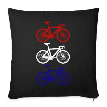 Cyclisme Cyclisme Pays-Bas - Housse de coussin décorative 45 x 45 cm - noir - Devant