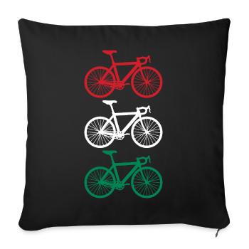 Cycling Hongrie - Housse de coussin décorative 45 x 45 cm - noir - Devant