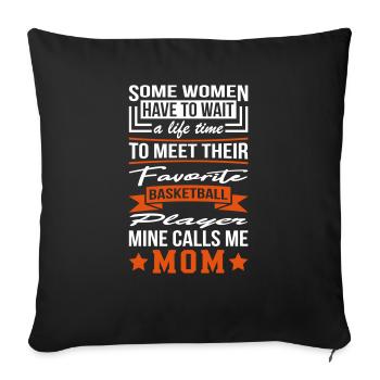 Some Women Joueur de basket-ball Mom - Housse de coussin décorative 45 x 45 cm - noir - Devant