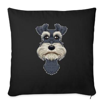 Miniature Schnauzer Lover I Dog Lover I Miniature - Sofakissenbezug 45 x 45 cm - Schwarz - Vorne