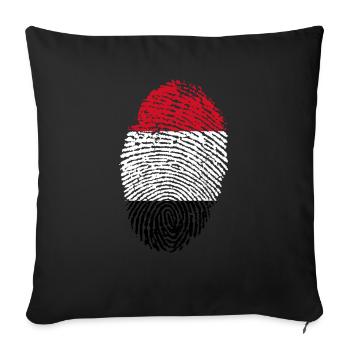Yémen - Housse de coussin décorative 45 x 45 cm - noir - Devant
