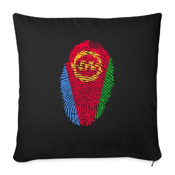 Érythrée - Housse de coussin décorative 45 x 45 cm - noir - Devant