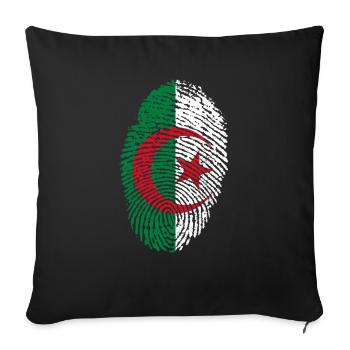 Algeria - Sofa pillowcase 17,3'' x 17,3'' (45 x 45 cm) - black - Front