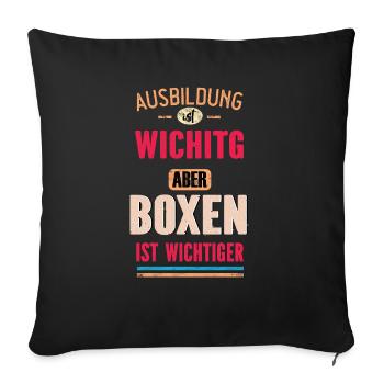 Lustiges Sprüche Design Boxen Cooler Spruch - Sofakissenbezug 45 x 45 cm - Schwarz - Vorne
