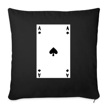 Ass Blatt - Bild - Sofakissenbezug 45 x 45 cm - Schwarz - Vorne