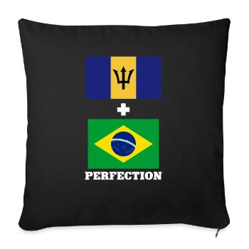 Barbados flag Barbadian bayan - Sofa pillowcase 17,3'' x 17,3'' (45 x 45 cm) - black - Front