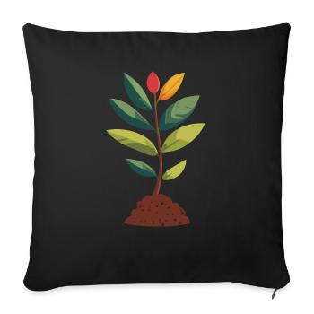 Planter - Housse de coussin décorative 45 x 45 cm - noir - Devant
