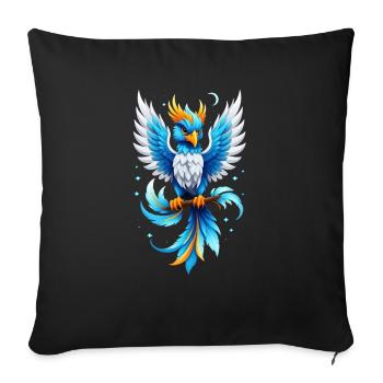 Phönix - Phönix - Feuervogel - Sofakissenbezug 45 x 45 cm - Schwarz - Vorne