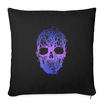 Symbole Tribal Mystique Fusion Ornement Traditionnel - Housse de coussin décorative 45 x 45 cm - noir - Devant