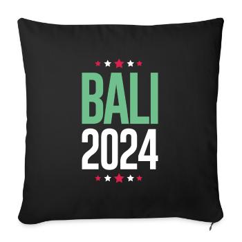 Bali 2024 Holidays - Sofa pillowcase 17,3'' x 17,3'' (45 x 45 cm) - black - Front
