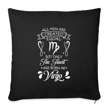 Horoscope Élément du signe du zodiaque - Housse de coussin décorative 45 x 45 cm - noir - Devant