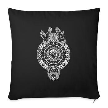 Spirit Board & Planchette Halloween Rabe - Sofakissenbezug 45 x 45 cm - Schwarz - Vorne