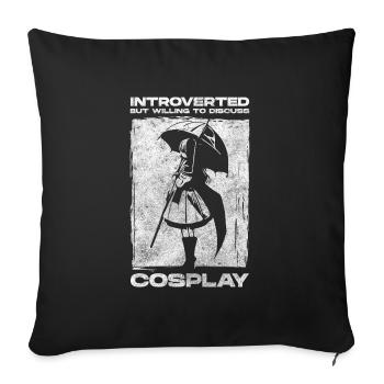 Costume Mask Passion Comic - Sofa pillowcase 17,3'' x 17,3'' (45 x 45 cm) - black - Front