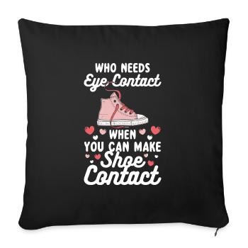Collectionneur de chaussures Shopping Collection Horten - Housse de coussin décorative 45 x 45 cm - noir - Devant