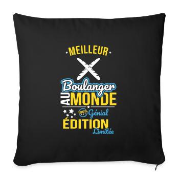 Best Baker in the World - 100% Awesome - Sofa pillowcase 17,3'' x 17,3'' (45 x 45 cm) - black - Front
