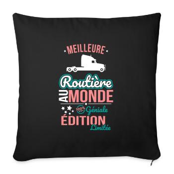 World's Best Touring Car - 100% Awesome - Sofa pillowcase 17,3'' x 17,3'' (45 x 45 cm) - black - Front