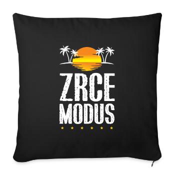 Zrce Mode - Housse de coussin décorative 45 x 45 cm - noir - Devant