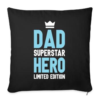 Papa Limited Edition Dad Vater - Sofa pillowcase 17,3'' x 17,3'' (45 x 45 cm) - black - Front