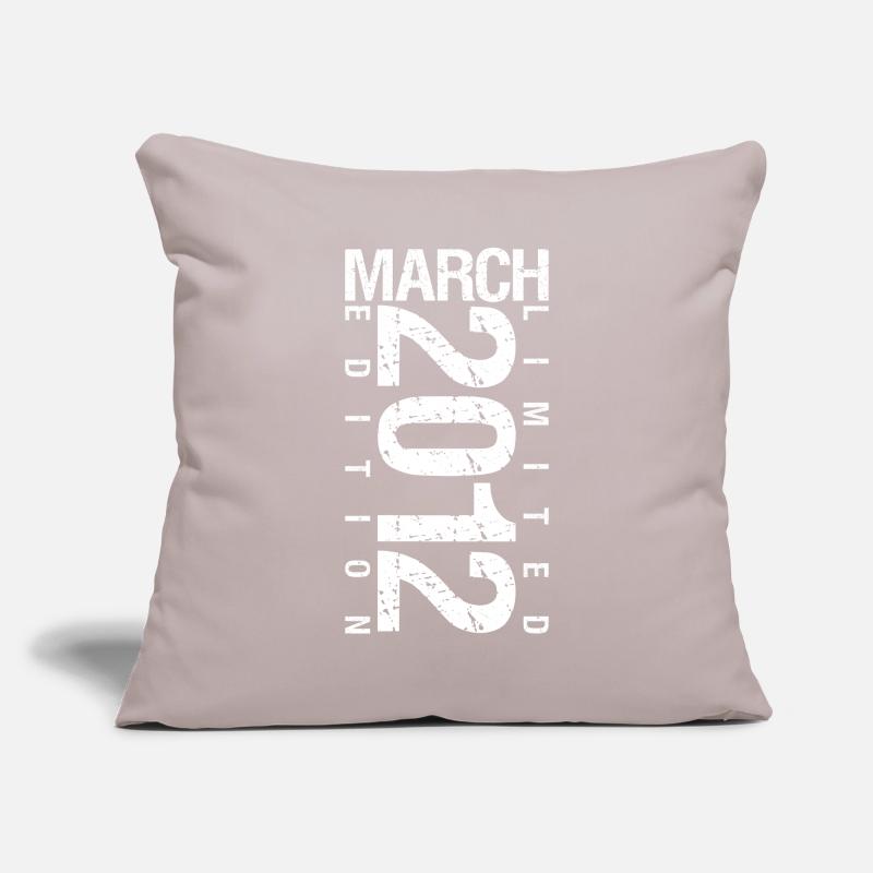 Mars 2012 Mars anniversaire Mars 2012 Housse de coussin décorative 45 x 45 cm