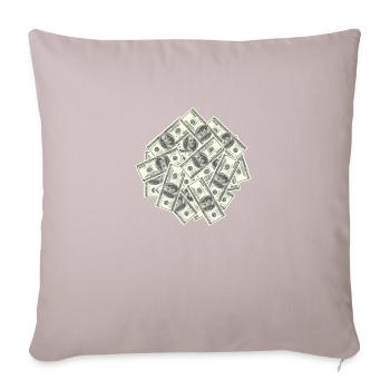 Billets d'un dollar - Housse de coussin décorative 45 x 45 cm - taupe clair - Devant