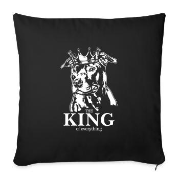 American Staffordshire Terrier King of everything - Sofa pillowcase 17,3'' x 17,3'' (45 x 45 cm) - black - Front