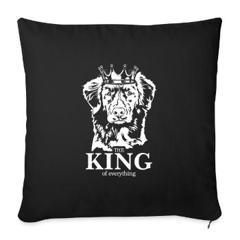 Nova Scotia Duck Tolling Retriever King Dogs Dog - Sofa pillowcase 17,3'' x 17,3'' (45 x 45 cm) - black - Front