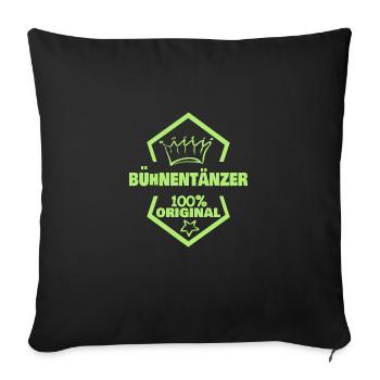 Cadeau pour danseur de scène - Housse de coussin décorative 45 x 45 cm - noir - Devant