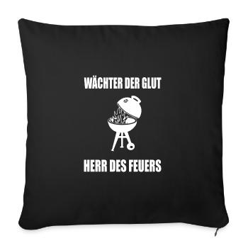 bbq - Sofakissenbezug 45 x 45 cm - Schwarz - Vorne