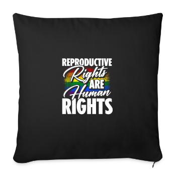 Reproductive Rights Are Human Rights Bisexual Tran - Sofakissenbezug 45 x 45 cm - Schwarz - Vorne