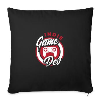 Indie Game Dev Video Game Player Gaming Gamer Nerd - Sofakissenbezug 45 x 45 cm - Schwarz - Vorne